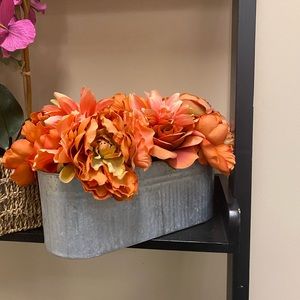 Autumn orange flowers